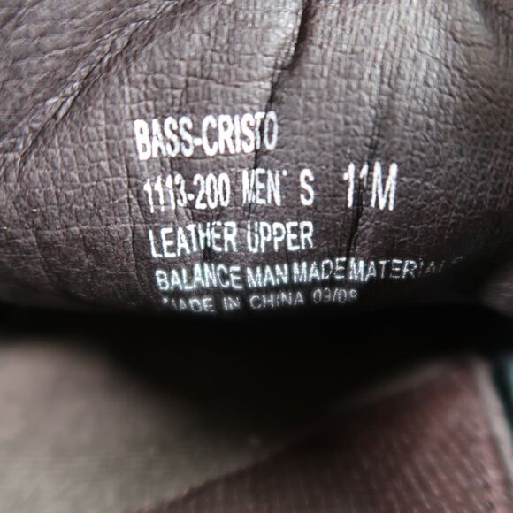 Bass Shoes Mens 11 Slip On Driving Loafers Brown Leather Classic Cristo Comfort main image 5